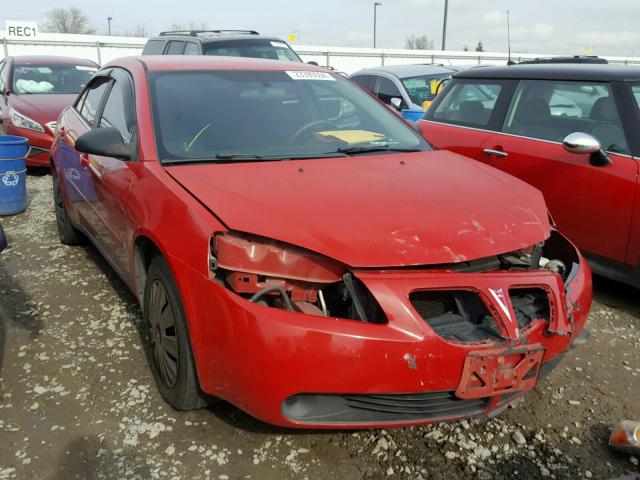 1G2ZF55B364220963 - 2006 PONTIAC G6 SE RED photo 1