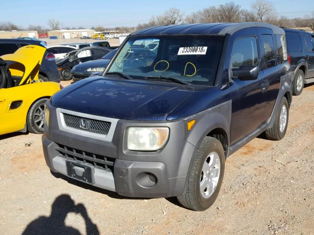 5J6YH18503L008629 - 2003 HONDA ELEMENT EX BLUE photo 2