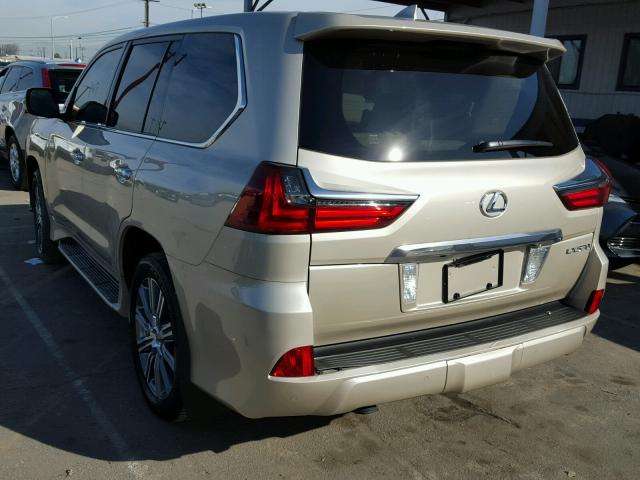 JTJHY7AX3H4242766 - 2017 LEXUS LX 570 GOLD photo 3