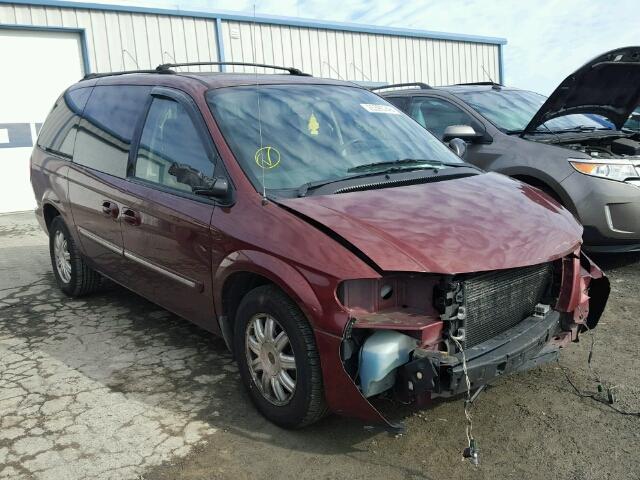 2A8GP54L27R148414 - 2007 CHRYSLER TOWN & COU BURGUNDY photo 1