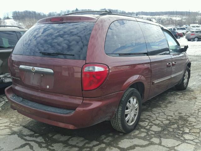 2A8GP54L27R148414 - 2007 CHRYSLER TOWN & COU BURGUNDY photo 4