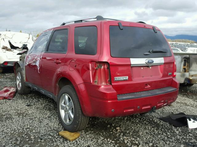 1FMCU9EG1CKA29507 - 2012 FORD ESCAPE LIM RED photo 3