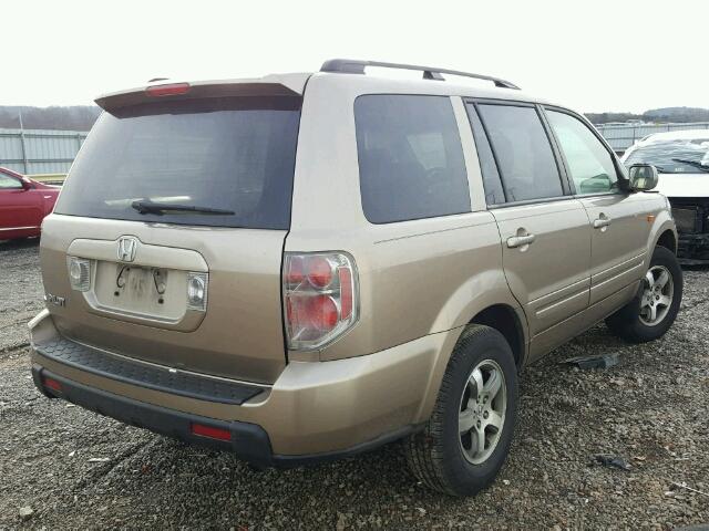 5FNYF28656B017487 - 2006 HONDA PILOT EX GOLD photo 4