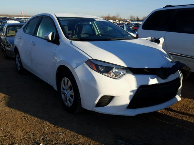 2T1BURHE0EC158336 - 2014 TOYOTA COROLLA L WHITE photo 1