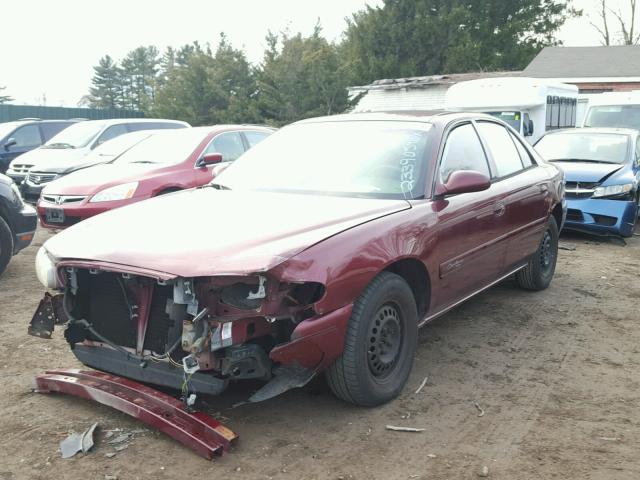 2G4WS52J711162619 - 2001 BUICK CENTURY CU BURGUNDY photo 2