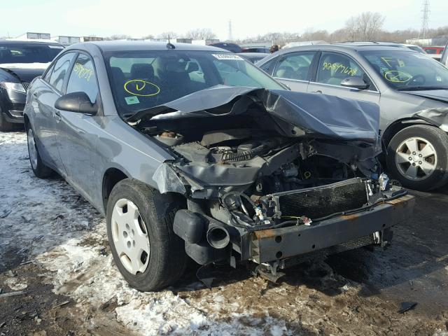 1G2ZF57B084175867 - 2008 PONTIAC G6 VALUE L GRAY photo 1