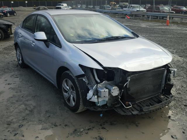 19XFB2F54DE255556 - 2013 HONDA CIVIC LX SILVER photo 1