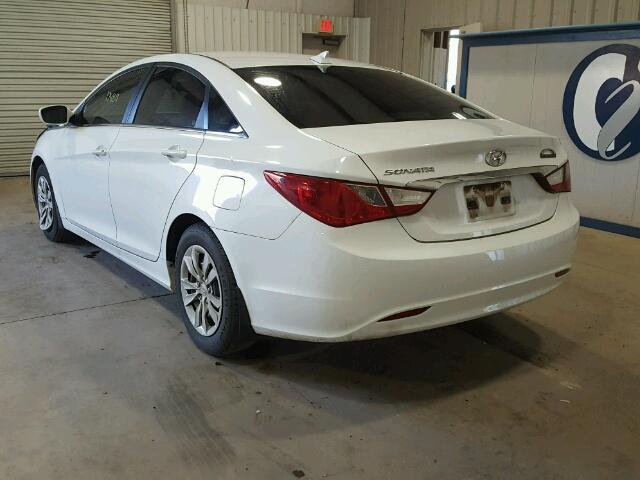 5NPEB4AC9CH412067 - 2012 HYUNDAI SONATA GLS WHITE photo 3