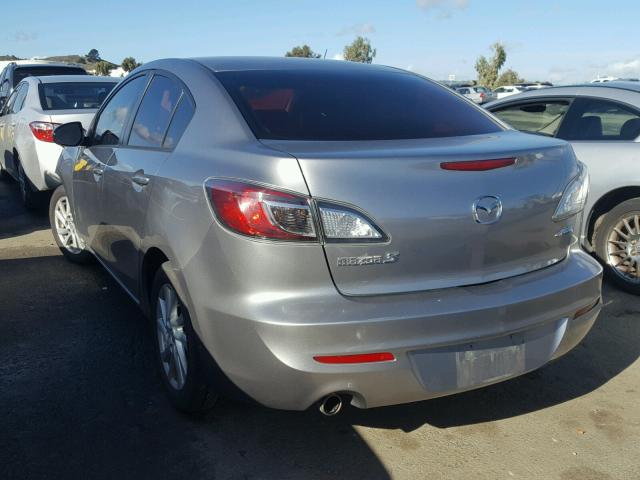 JM1BL1V8XC1536960 - 2012 MAZDA 3 I GRAY photo 3