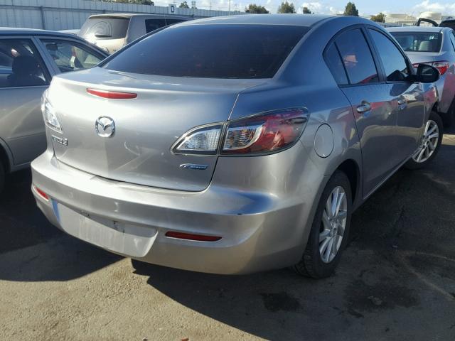 JM1BL1V8XC1536960 - 2012 MAZDA 3 I GRAY photo 4