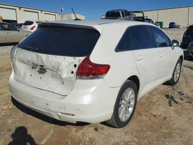 4T3ZA3BB4AU028952 - 2010 TOYOTA VENZA BASE WHITE photo 4