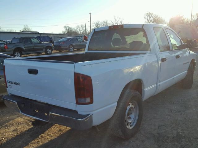 1D7HA18NX4S546519 - 2004 DODGE RAM 1500 S WHITE photo 4