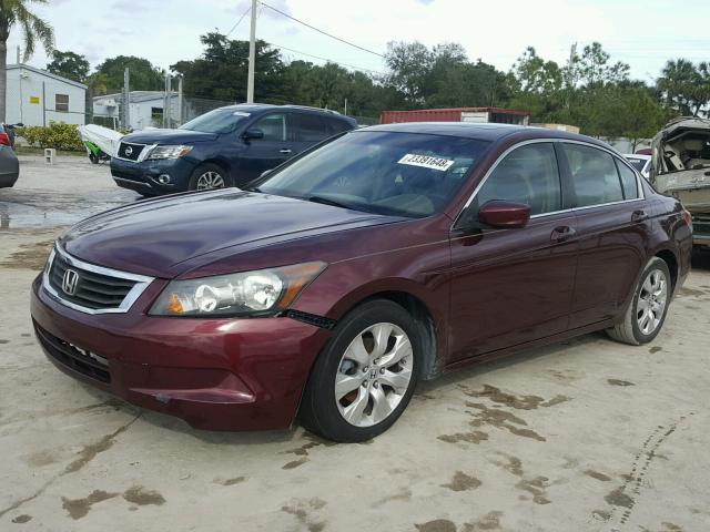 1HGCP26898A095814 - 2008 HONDA ACCORD EXL MAROON photo 2