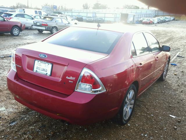 3FAHP07Z47R164807 - 2007 FORD FUSION SE MAROON photo 4