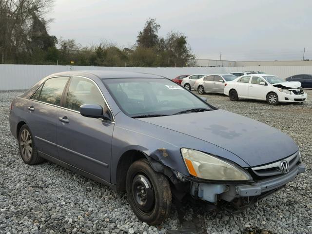 1HGCM66417A066447 - 2007 HONDA ACCORD SE BLUE photo 1