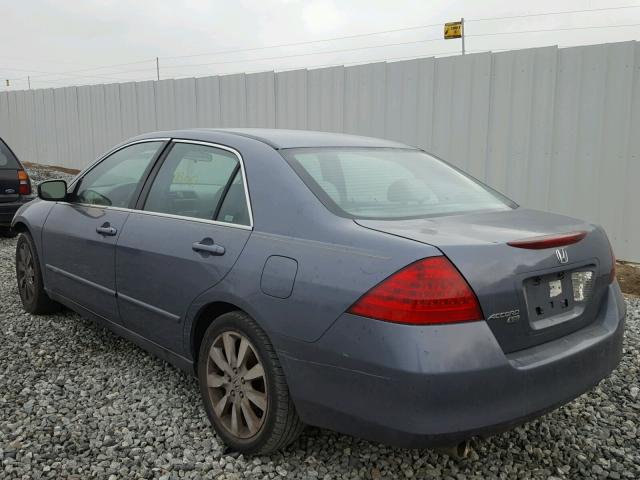 1HGCM66417A066447 - 2007 HONDA ACCORD SE BLUE photo 3