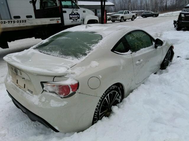 JF1ZNAA11F8710417 - 2015 TOYOTA SCION FR-S WHITE photo 4