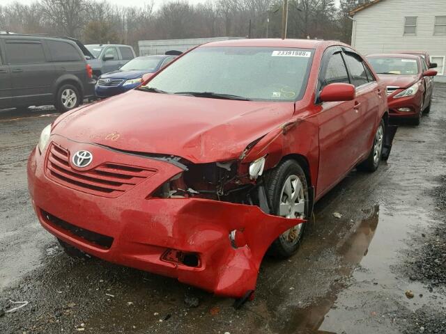 4T1BE46K68U241832 - 2008 TOYOTA CAMRY CE RED photo 2