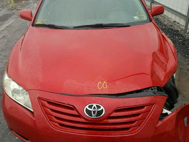 4T1BE46K68U241832 - 2008 TOYOTA CAMRY CE RED photo 7