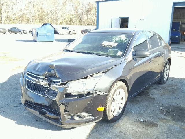 1G1PA5SH5E7190140 - 2014 CHEVROLET CRUZE LS BLACK photo 2