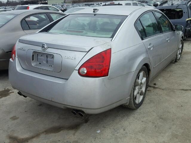 1N4BA41E84C927992 - 2004 NISSAN MAXIMA SE SILVER photo 4