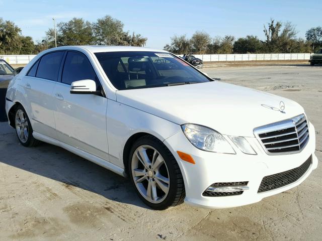 WDDHF5KB6DA723600 - 2013 MERCEDES-BENZ E 350 WHITE photo 1