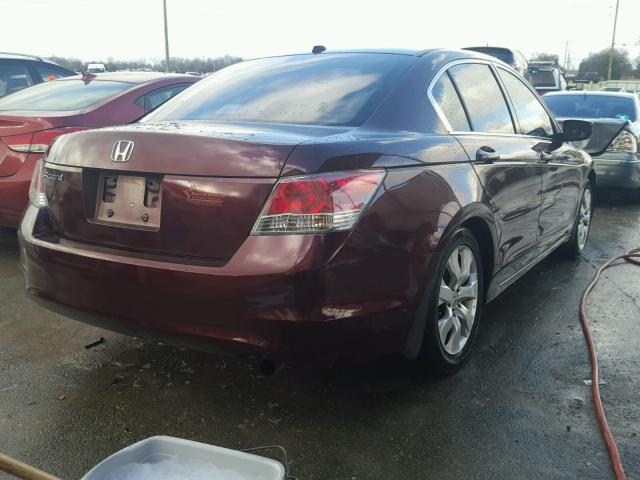 JHMCP26888C001200 - 2008 HONDA ACCORD EXL MAROON photo 4