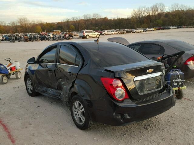 1G1JC5SH4D4241840 - 2013 CHEVROLET SONIC LT BLACK photo 3