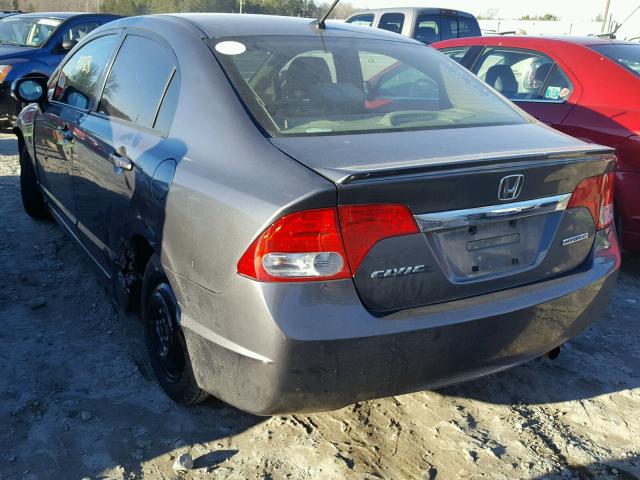 JHMFA36279S018741 - 2009 HONDA CIVIC HYBR GRAY photo 3