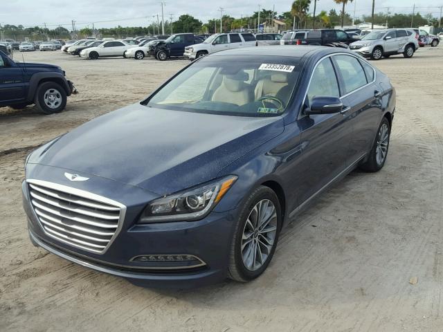 KMHGN4JE5GU106251 - 2016 HYUNDAI GENESIS 3. BLUE photo 2