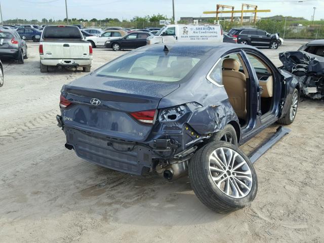 KMHGN4JE5GU106251 - 2016 HYUNDAI GENESIS 3. BLUE photo 4