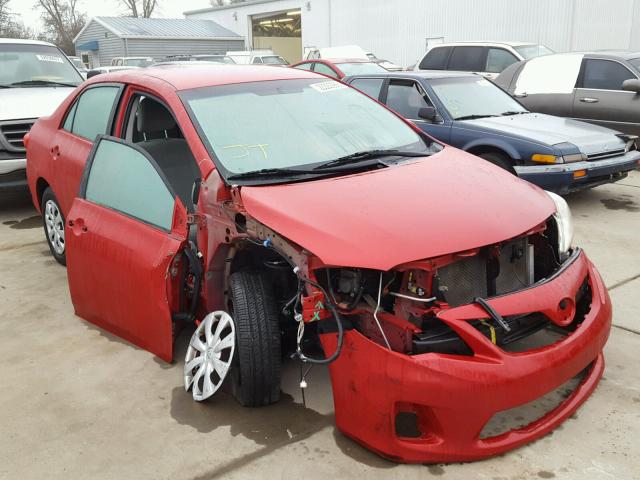 2T1BU4EE2BC565108 - 2011 TOYOTA COROLLA BA RED photo 1