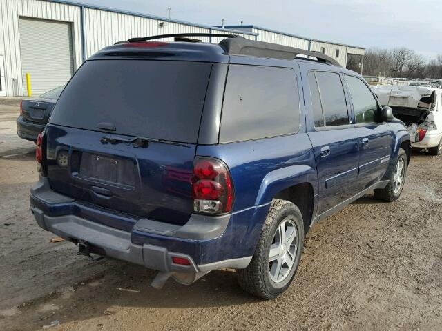 1GNET16S346235482 - 2004 CHEVROLET TRAILBLAZE BLUE photo 4