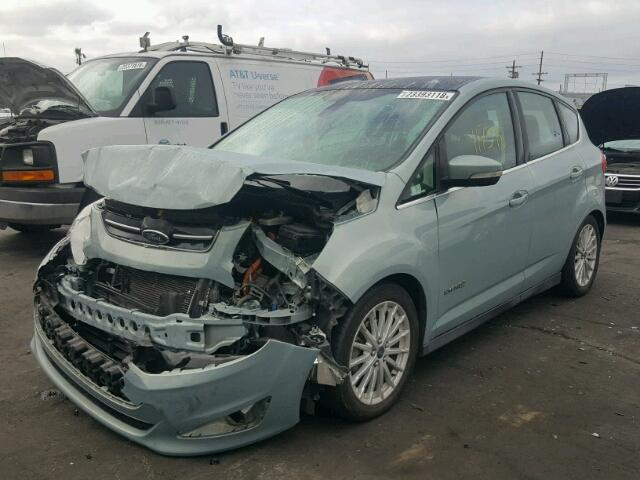 1FADP5BU1DL506814 - 2013 FORD C-MAX SEL BLUE photo 2