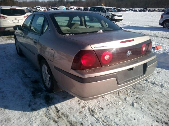 2G1WF52E429377463 - 2002 CHEVROLET IMPALA TAN photo 3