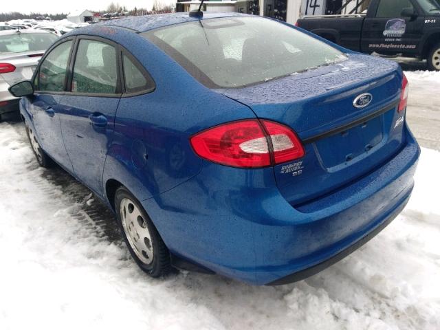 3FADP4BJ8BM205811 - 2011 FORD FIESTA SE BLUE photo 3