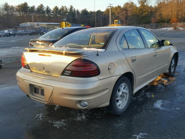 1G2NF52F93C192321 - 2003 PONTIAC GRAND AM S BEIGE photo 4