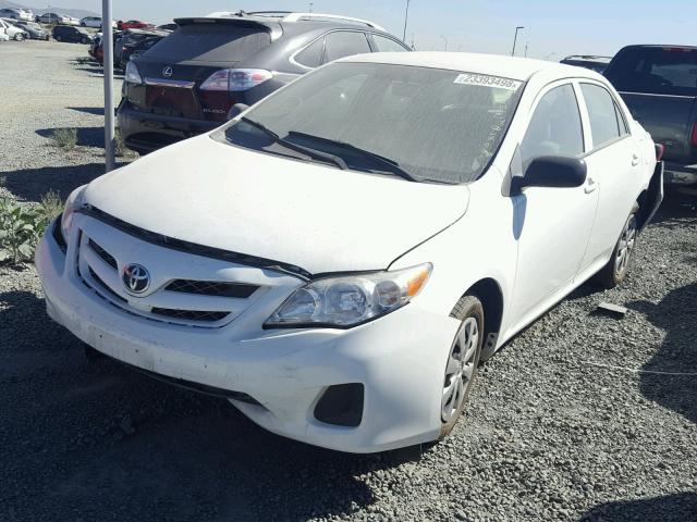 JTDBU4EE7B9163896 - 2011 TOYOTA COROLLA BA WHITE photo 2