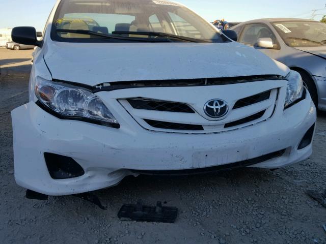 JTDBU4EE7B9163896 - 2011 TOYOTA COROLLA BA WHITE photo 9