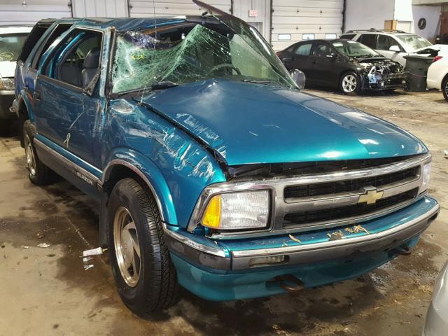 1GNDT13W3T2179083 - 1996 CHEVROLET BLAZER GREEN photo 1