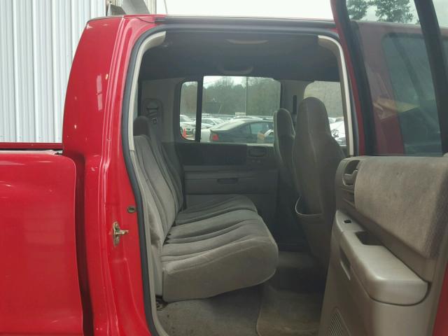 1B7HG48N02S713350 - 2002 DODGE DAKOTA QUA RED photo 6