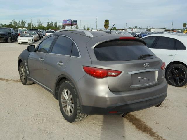 JNRAS18U09M103498 - 2009 INFINITI FX35 GRAY photo 3