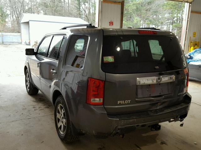 5FNYF4H8XAB006653 - 2010 HONDA PILOT TOUR GRAY photo 3