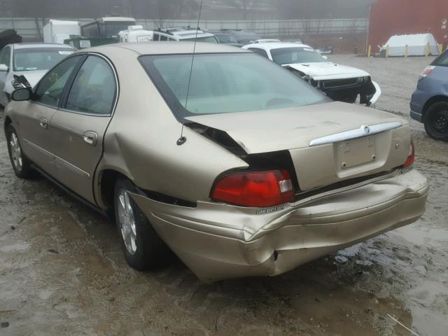 1MEFM55S8YA601375 - 2000 MERCURY SABLE LS P GOLD photo 3