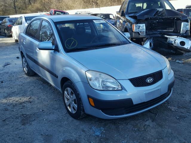 KNADE123586312224 - 2008 KIA RIO BASE BLUE photo 1