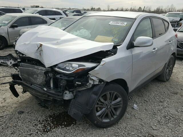 KM8JT3AF8EU852186 - 2014 HYUNDAI TUCSON GLS SILVER photo 2