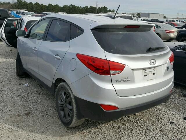 KM8JT3AF8EU852186 - 2014 HYUNDAI TUCSON GLS SILVER photo 3