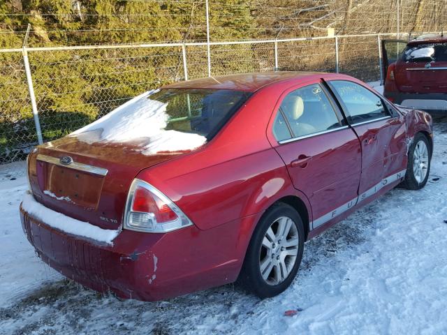 3FAFP08176R218860 - 2006 FORD FUSION SEL RED photo 4