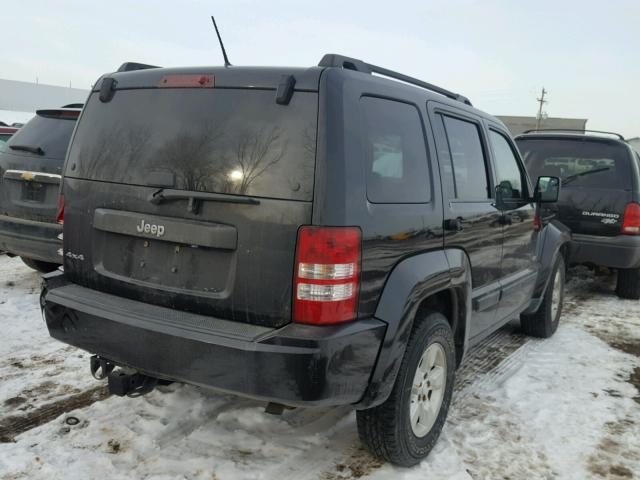 1J8GN28K29W516655 - 2009 JEEP LIBERTY SP BLACK photo 4