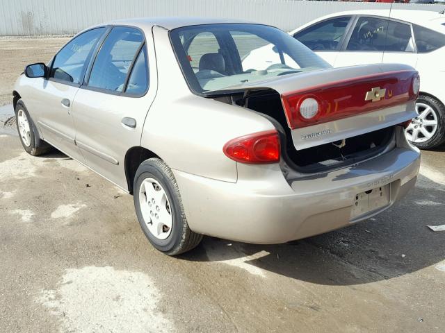 1G1JC52F157207594 - 2005 CHEVROLET CAVALIER BEIGE photo 3